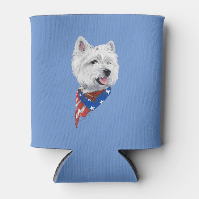 West Highland White Terrier Can Cooler (Front)