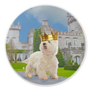 West Highland White Terrier Ceramic Knob