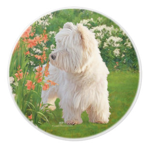 West Highland White Terrier Ceramic Knob