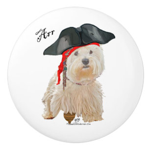 West Highland White Terrier Ceramic Knob