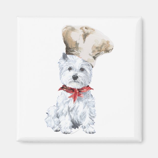West Highland White Terrier Chef Magnet (Front)