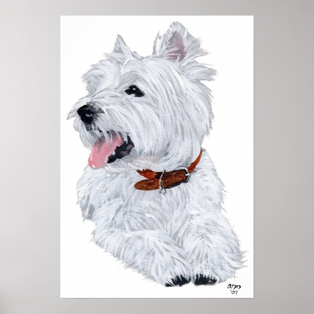 West Highland White Terrier Chef Poster (Front)