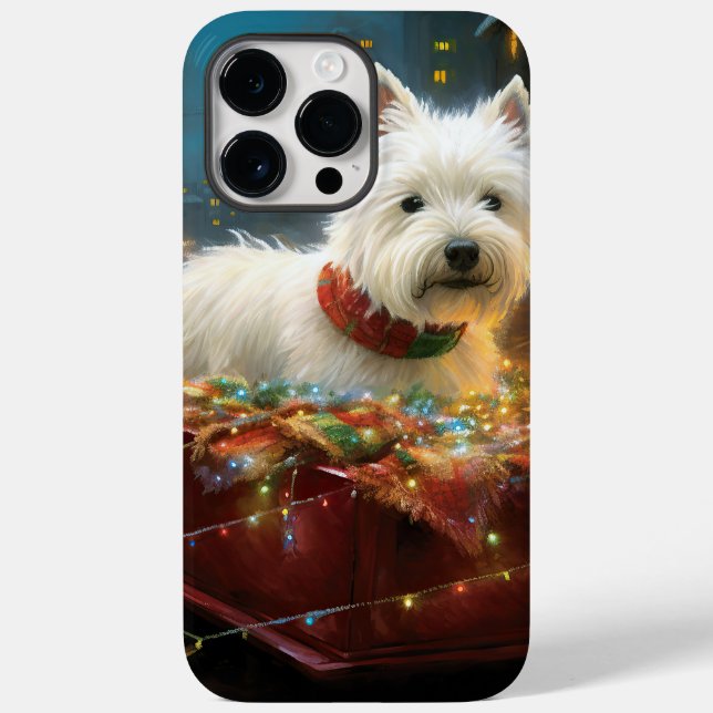 West Highland White Terrier Christmas Festive  Case-Mate iPhone Case (Back)