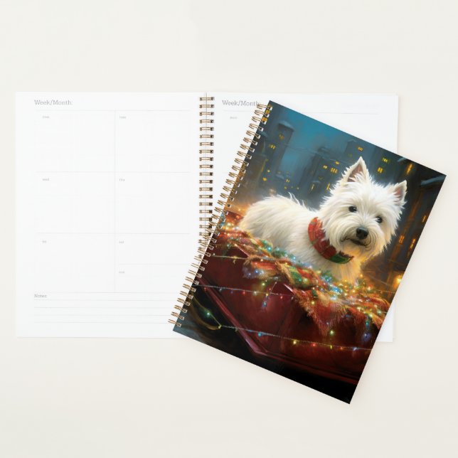 West Highland White Terrier Christmas Festive  Planner (Display)