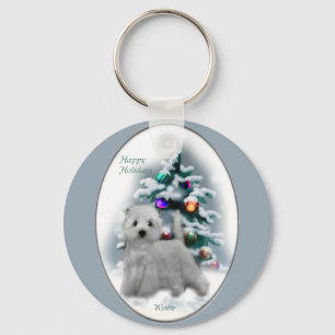 West Highland White Terrier Christmas Gifts Key Ring