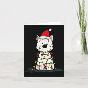 West Highland White Terrier Christmas Graphics Dog Card