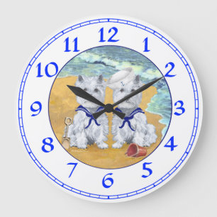 West Highland White Terrier Clock