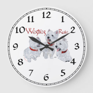 West Highland White Terrier Clock