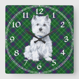 West Highland White Terrier Clock