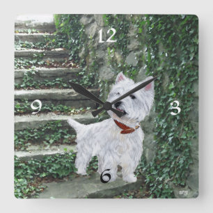 West Highland White Terrier Clock