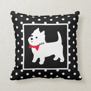 West Highland White Terrier Cute Westie Dog Cushion