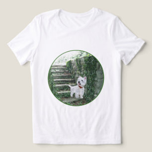 West Highland White Terrier Ivy Stairs Tri-Blend Shirt
