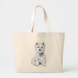 West Highland White Terrier Large Tote Bag