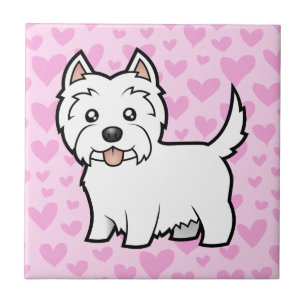 West Highland White Terrier Love Ceramic Tile