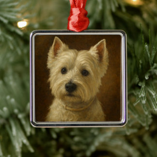 West Highland White Terrier Metal Ornament