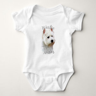 West Highland White Terrier Mum 2 Baby Bodysuit
