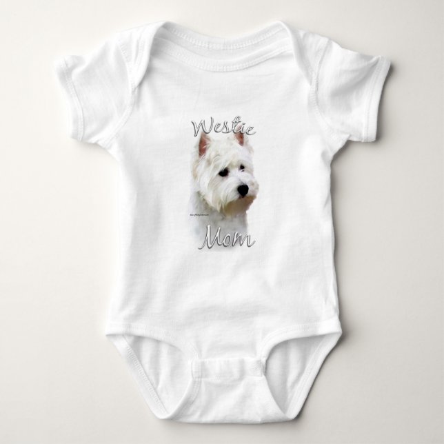 West Highland White Terrier Mum 2 Baby Bodysuit (Front)