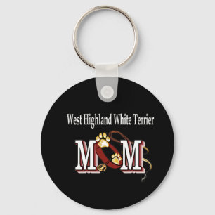 West Highland White Terrier Mum Gifts Key Ring