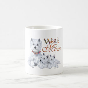 West Highland White Terrier Mum & Pups Coffee Mug