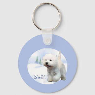 West Highland White Terrier Noel Keychain