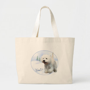 West Highland White Terrier Noel Large Tote Bag