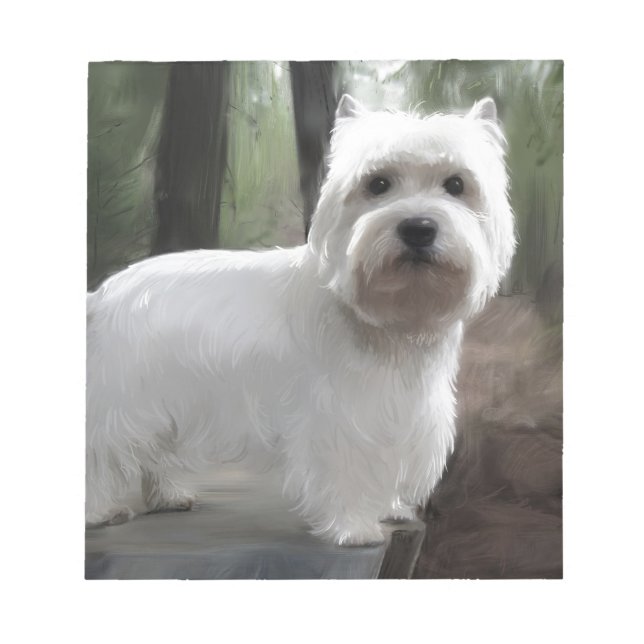 West Highland White Terrier Notepad (Front)