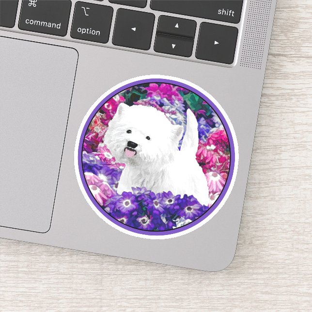 West Highland White Terrier Painting Dog Art (Detail)