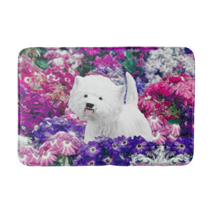 West Highland White Terrier Painting Dog Art Bath Mat