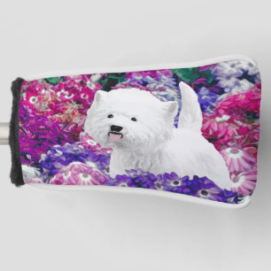West Highland White Terrier Painting Dog Art Golf Head Cover