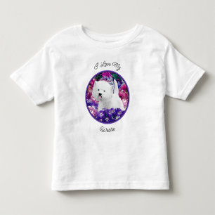 West Highland White Terrier Painting Dog Art Toddler T-Shirt