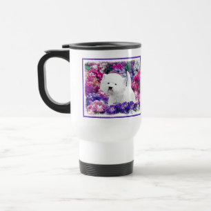 West Highland White Terrier Painting Dog Art Travel Mug