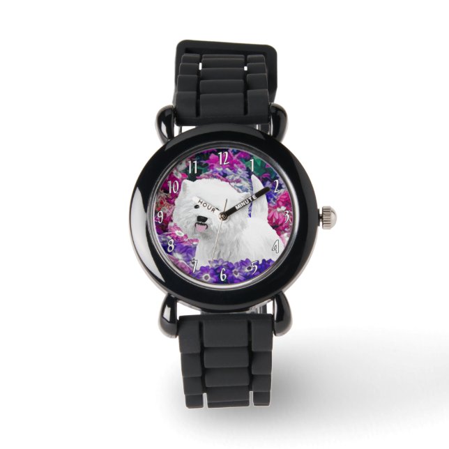 West Highland White Terrier Painting Dog Art Watch (Front)