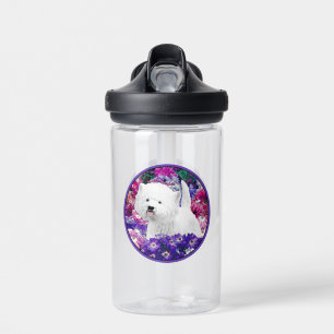 West Highland White Terrier Painting Dog Art Water Bottle