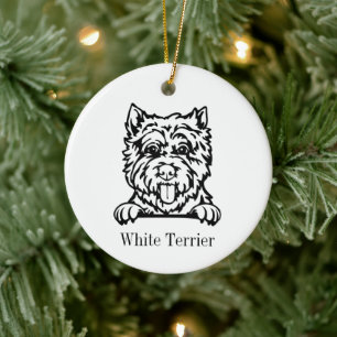 West Highland White Terrier pet Ceramic Ornament