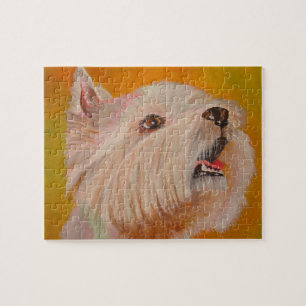 West Highland White Terrier Portrait Jigsaw Puzzle