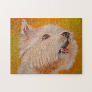 West Highland White Terrier Portrait Jigsaw Puzzle
