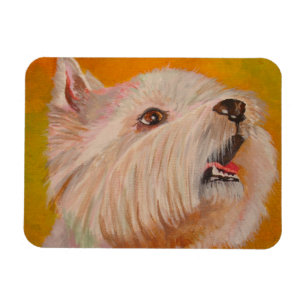 West Highland White Terrier Portrait Magnet