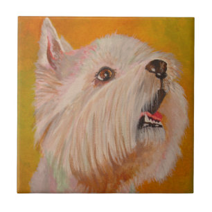 West Highland White Terrier Portrait Tile