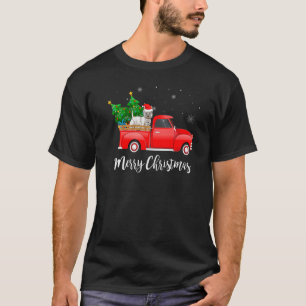 West Highland White Terrier Red Truck Christmas Tr T-Shirt
