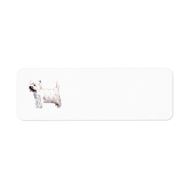 West Highland White Terrier Return Address Label (Front)
