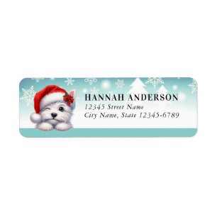 West Highland White Terrier Return Address Labels