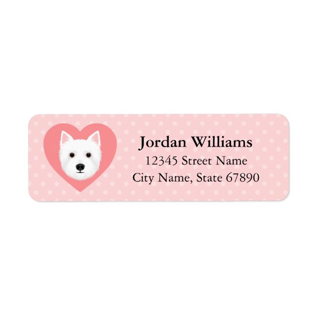 West Highland White Terrier Return Address Labels (Front)