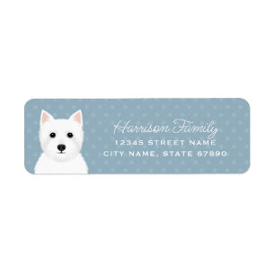 West Highland White Terrier Return Address Labels