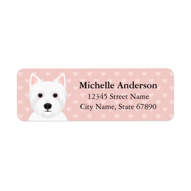 West Highland White Terrier Return Address Labels (Front)