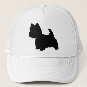 West Highland White Terrier Silhouette Trucker Hat