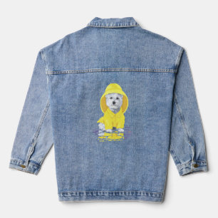 West Highland White Terrier Slicker Sou'wester Denim Jacket