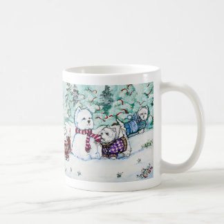 West Highland White Terrier Snowman Coffee Mug