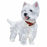 West Highland White Terrier Standing Photo Sculpture<br><div class="desc">Does your Westie keep an eye on EVERYTHING that is going on? Certainly! Personalise this design with a name or other sentiment with out easy-to-use Text Tool! Buy for yourself or give as a special gift to that Westie-loving friend! Available on clothing,  novelty and gift items!</div>
