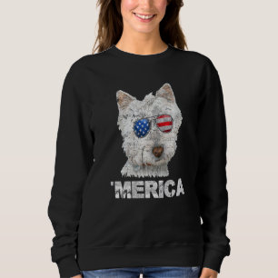 West Highland White Terrier Sunglasses American Us Sweatshirt
