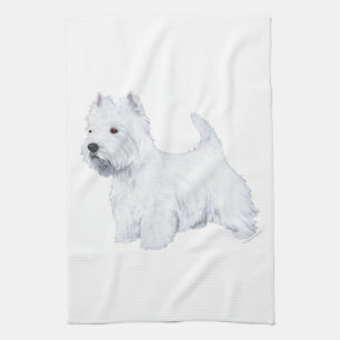 West Highland White Terrier Tea Towel